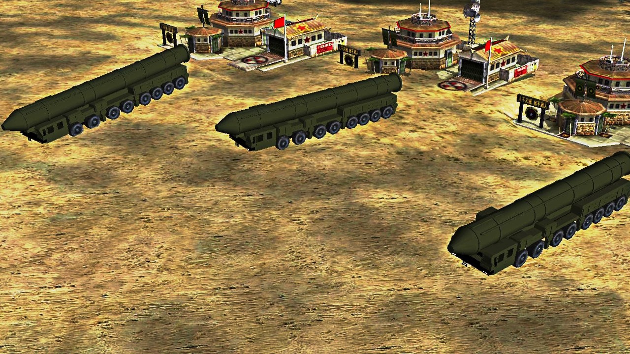 China Nuke 1 vs 3 NATO Air Force - C&C Generals Symbioz
