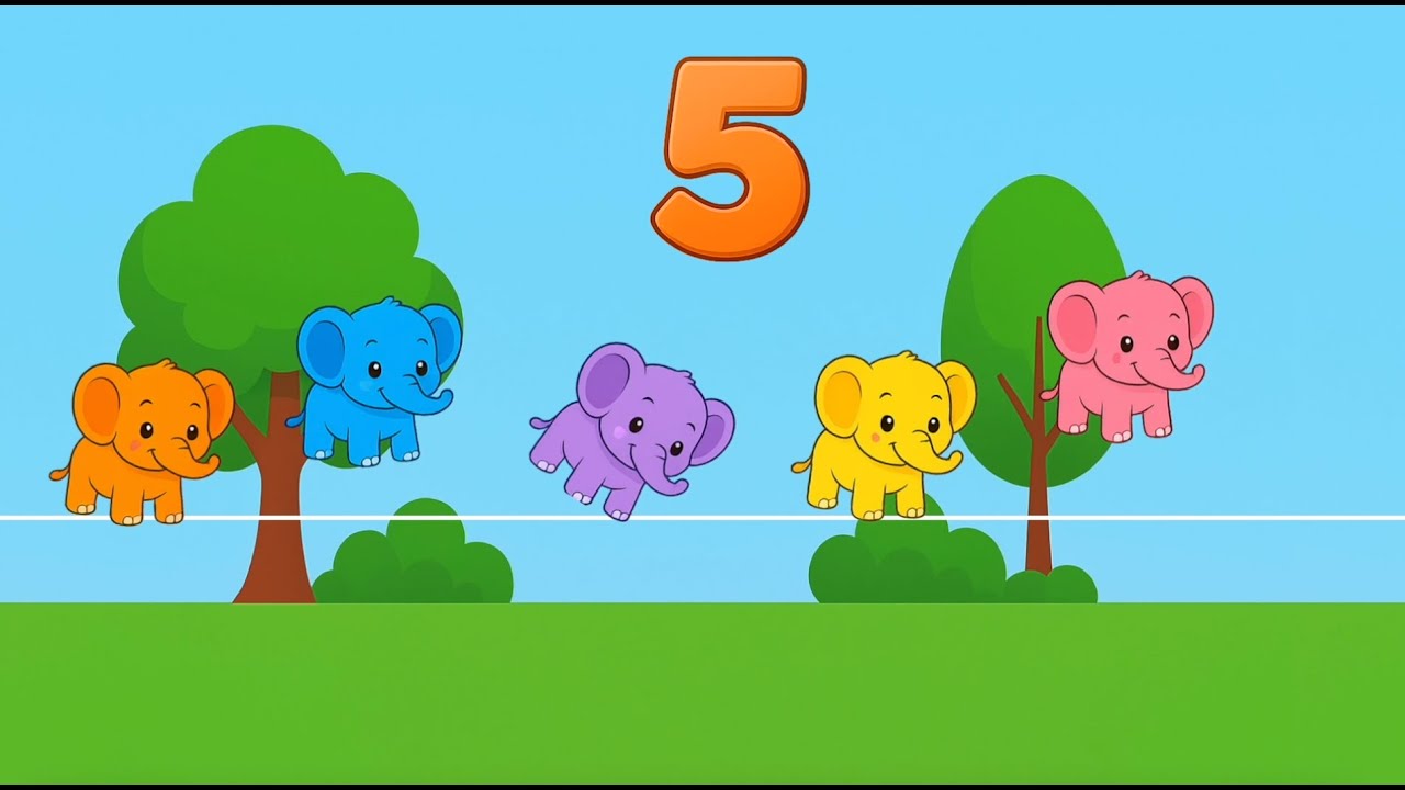 En elefant balanserade | Barnsånger | Barnmusik