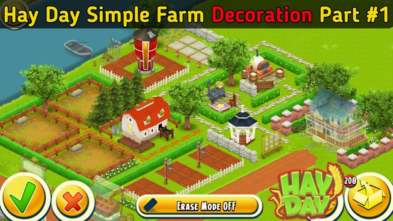Hay Day Simple Decoration Part 1 | Hay Day Designing Idea | Hay Day | TeMct Gaming