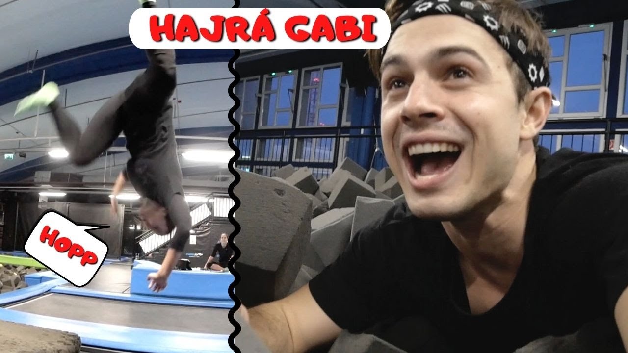 Cyberjump a BAJNOKOKKAL - Gabi hátraszaltózni tanul !!