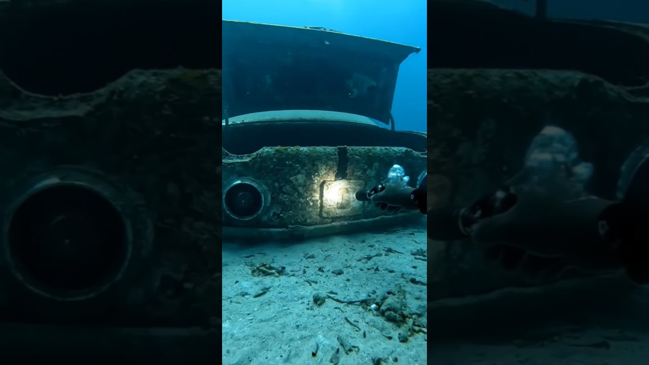I found a SUNKEN CAR underwater&hellip; and the TRUNK had a &ldquo;slot&rdquo;