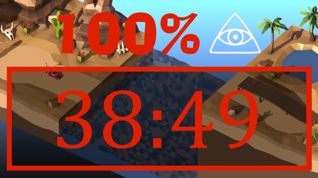 [Invalid] All Challenge Worlds (100% NMA) in 38:49 - Poly Bridge 2 Speedrun