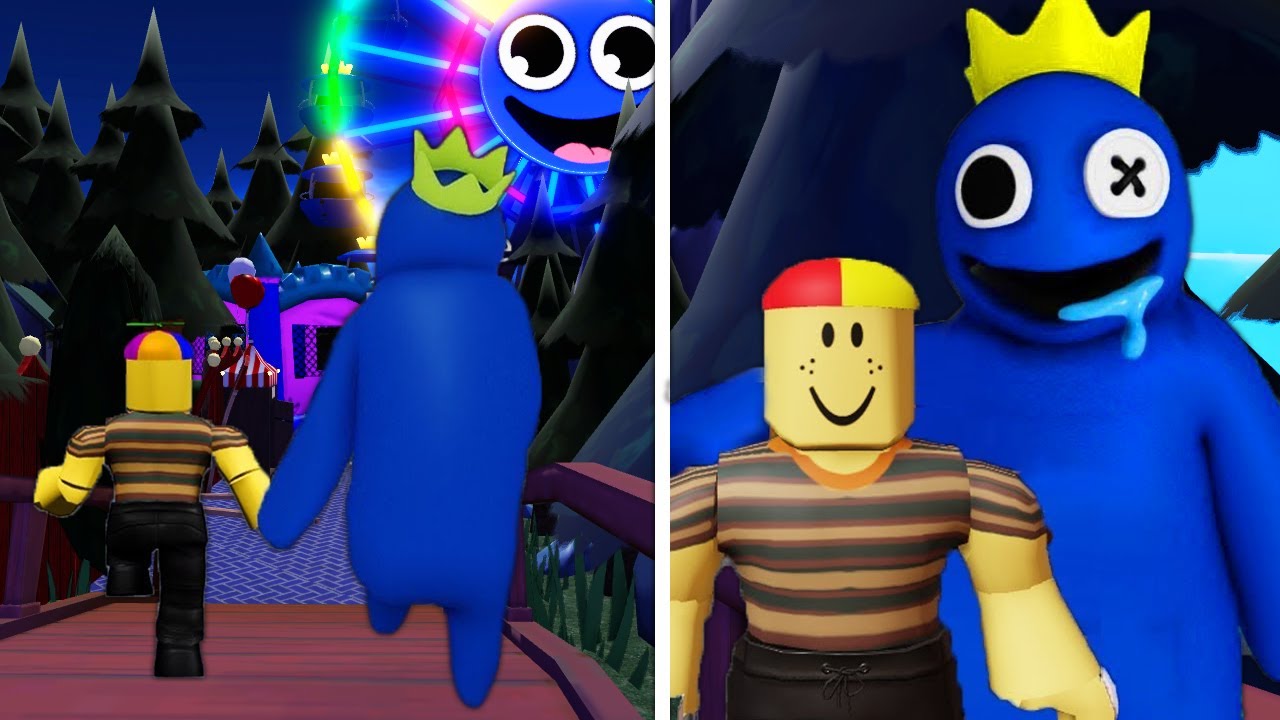 NOVO FINAL? ME TRANSFORMEI NO MELHOR AMIGO DO AZUL BABÃO DO RAINBOW FRIENDS 2! Novo monstro rosa