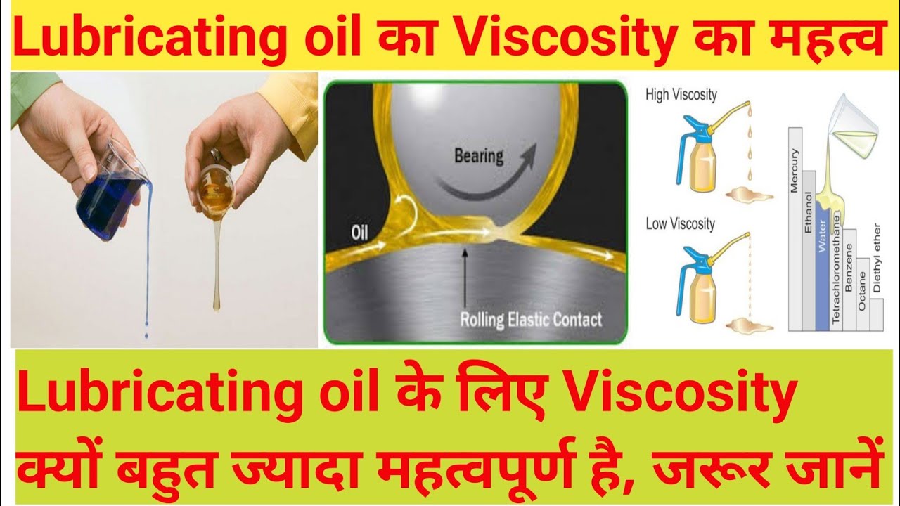 viscosity, lubricating oil viscosity,importance of viscosity in lubricating oil, viscosity क्या है