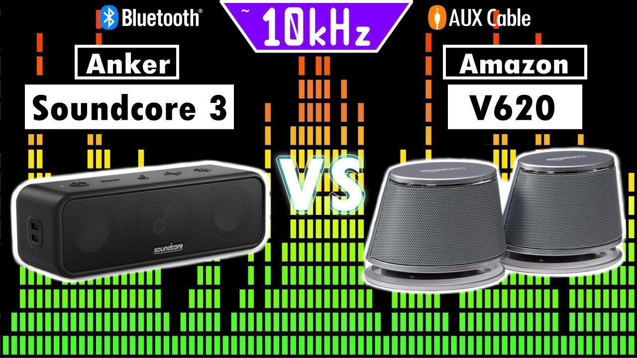 Amazon Basics V620 VS. Anker Soundcore 3 🔊 Listening Comparison of Speakers