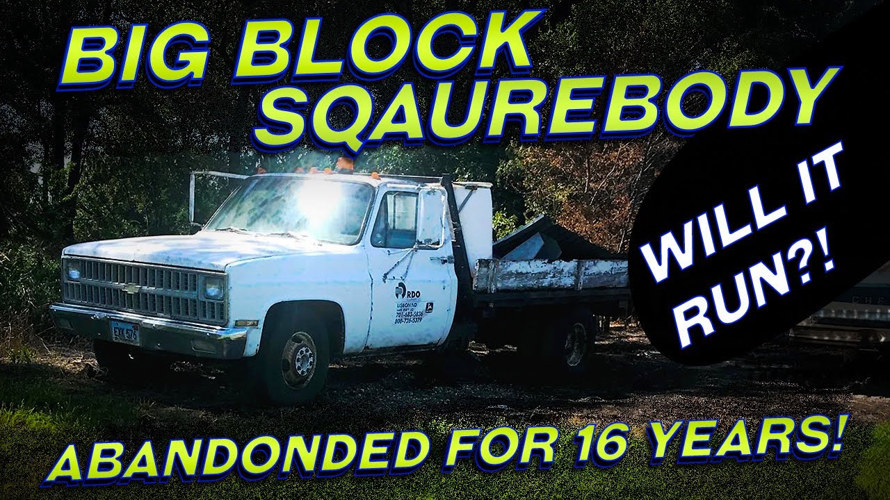 Will it Run?!? 1982 Chevrolet Dually Flatbed With a 454 Big Block! Abandoned for 16 Years!