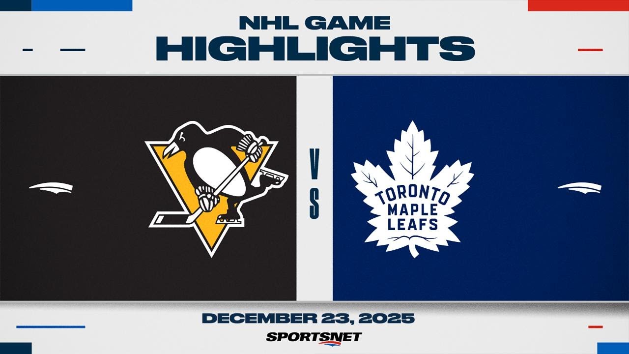 NHL Highlights | Penguins vs. Maple Leafs - December 23, 2025