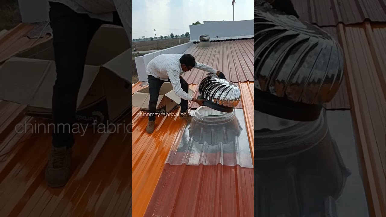 turbo ventilator installation || #turbofan #ventilator #airventilator