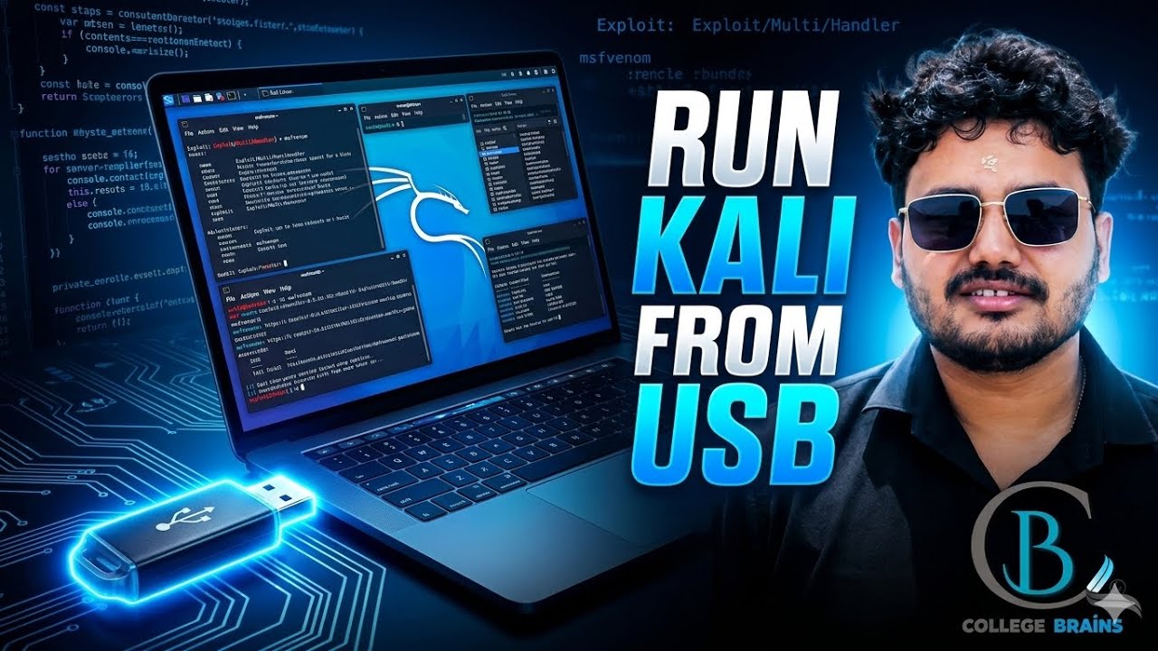 Turn Your Pendrive Into a Portable Hacking Machine 😈 | Kali Linux Live Boot