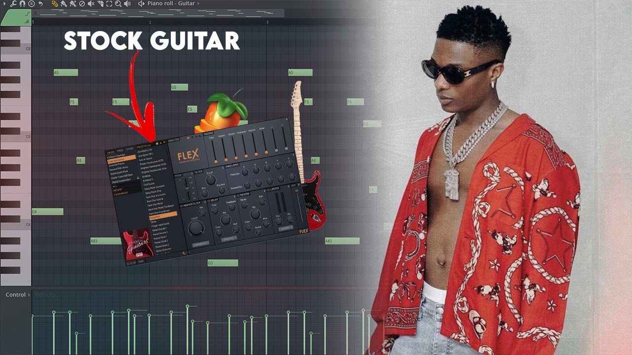 How To Make Guitar Afro Beats With Stock Plugins (Wizkid, FireBoy DML,CKay, ) | Fl Studio Tutorial