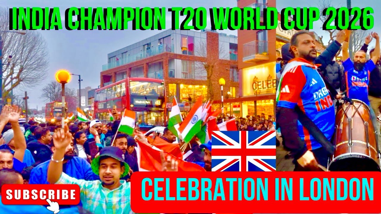 IND vs NZ T20 World Cup 2026 || Celebrations in London || T20 World Cup champion India || India 🇮🇳