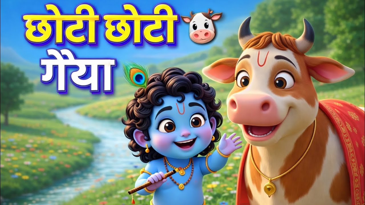 Choti Choti Gaiyan 🐄 | 3 Minute Cute Hindi Rhyme for Kids | छोटी छोटी गायें 🐄 | Fun Animal Song