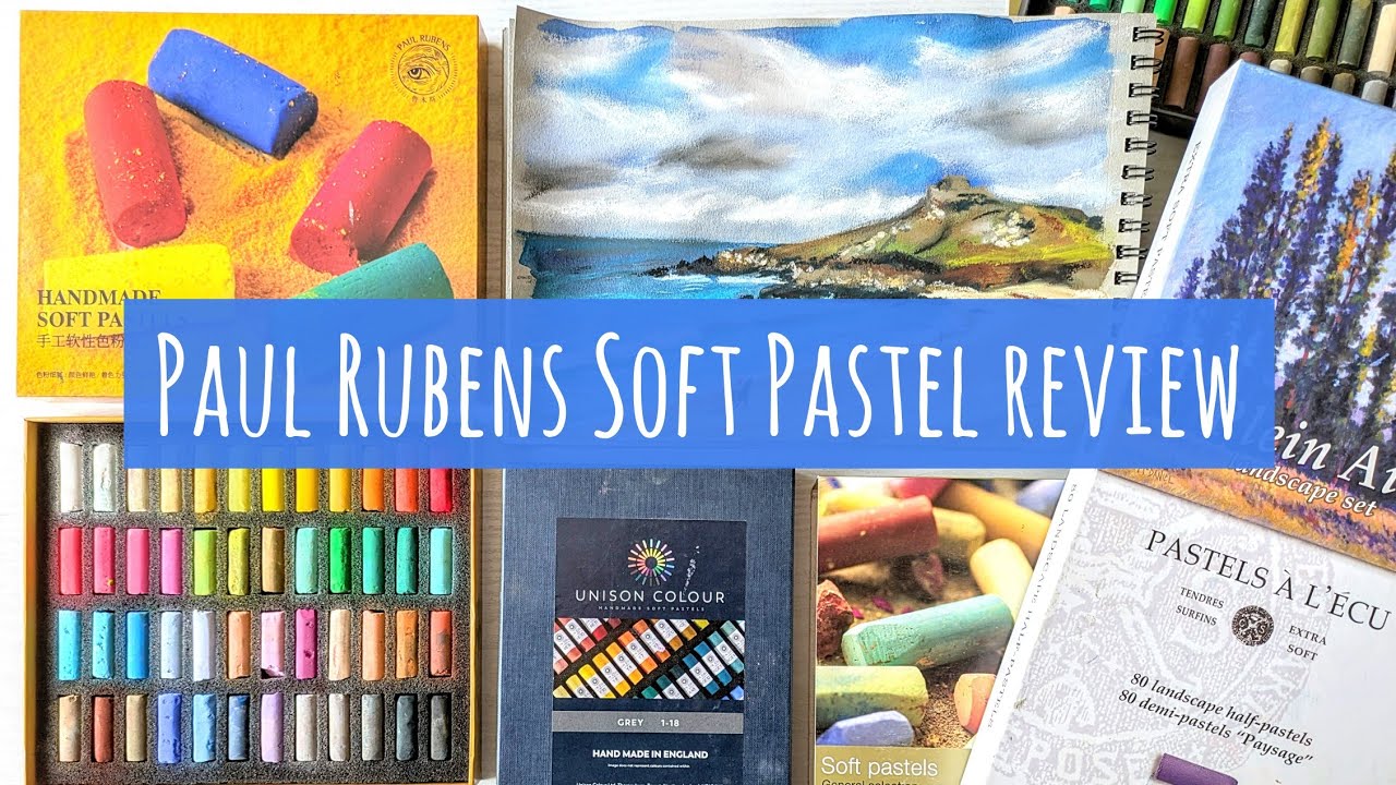 Paul Rubens Soft Pastel 48 Set Review, Comparison (With Sennelier & Unison) and Mixed-Media Painting