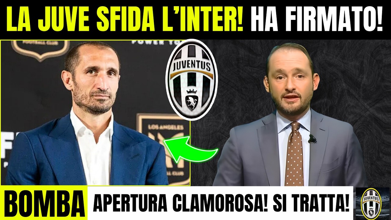 Mercato Juve🔥Bomba Sganciata da Sky! Chiellini Spinge!💣