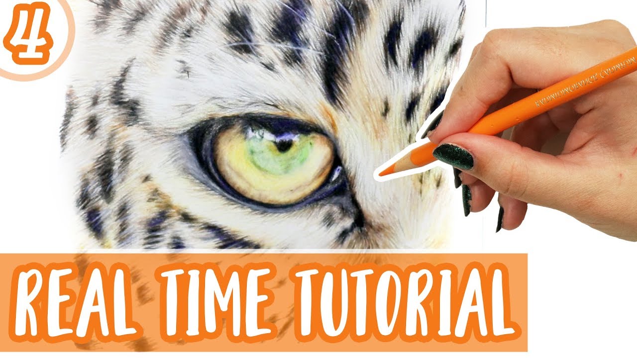 REAL TIME Colored Pencil Tutorial | How To Draw a LEOPARD EYE | Part 4