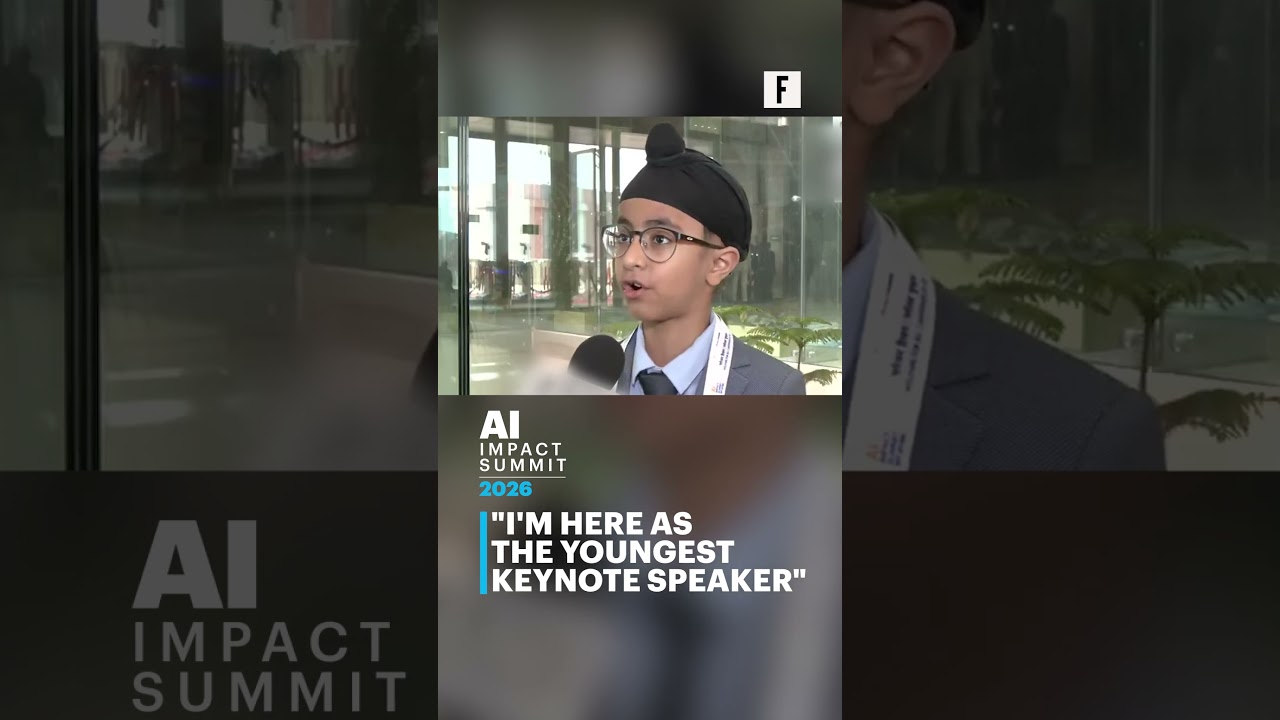 Youngest keynote speaker at the AI Impact Summit 2026