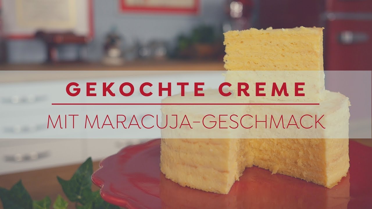 Gekochte Creme mit Maracuja Geschmack | Betty´s Sugar Dreams
