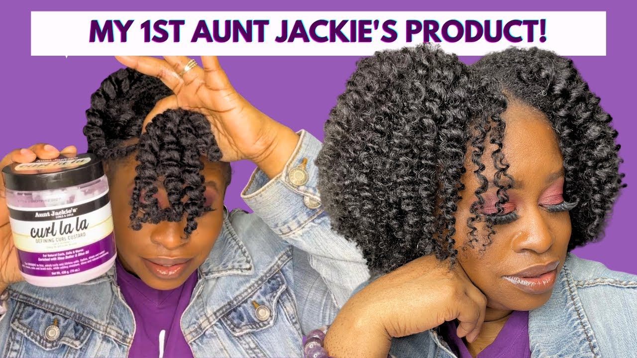 AUNT JACKIE'S CURLS AND COILS Curl La La Defining Curl Custard | TWIST OUT and REVIEW