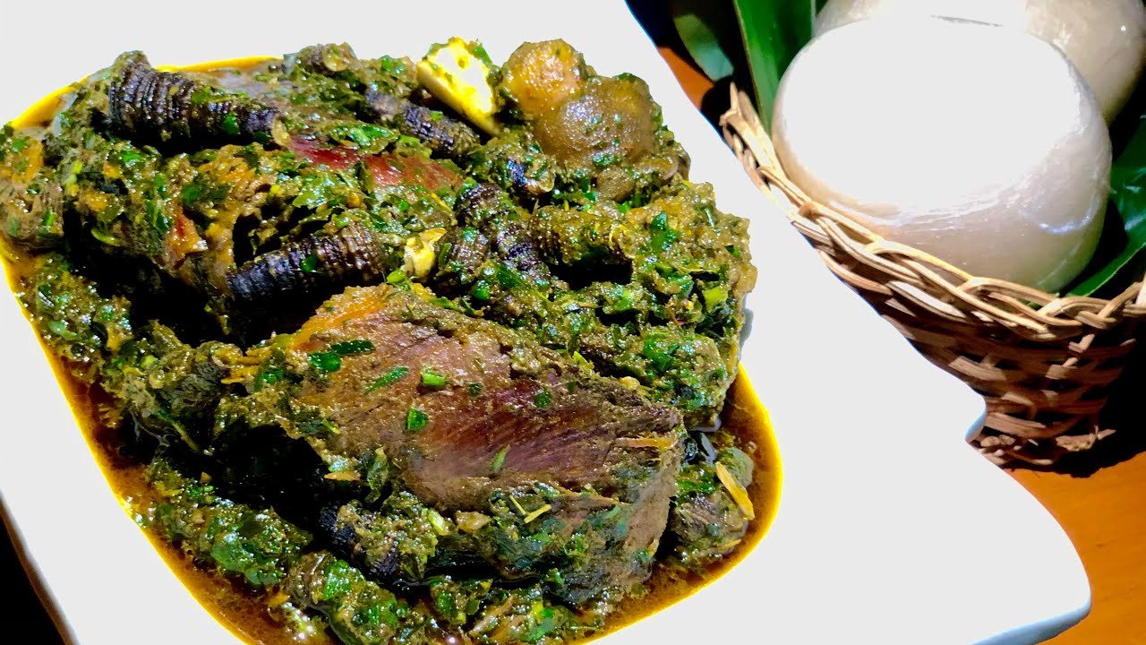 Secret to Making Efik Afang soup with unshelled periwinkles
