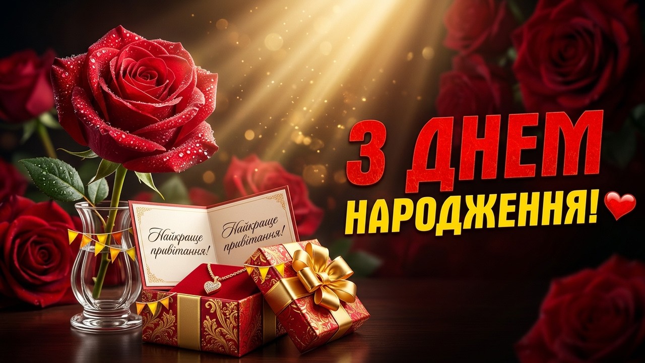 Найкраще привітання з днем народження жінці!🥳🎂 З днем народження вітаю!🎁