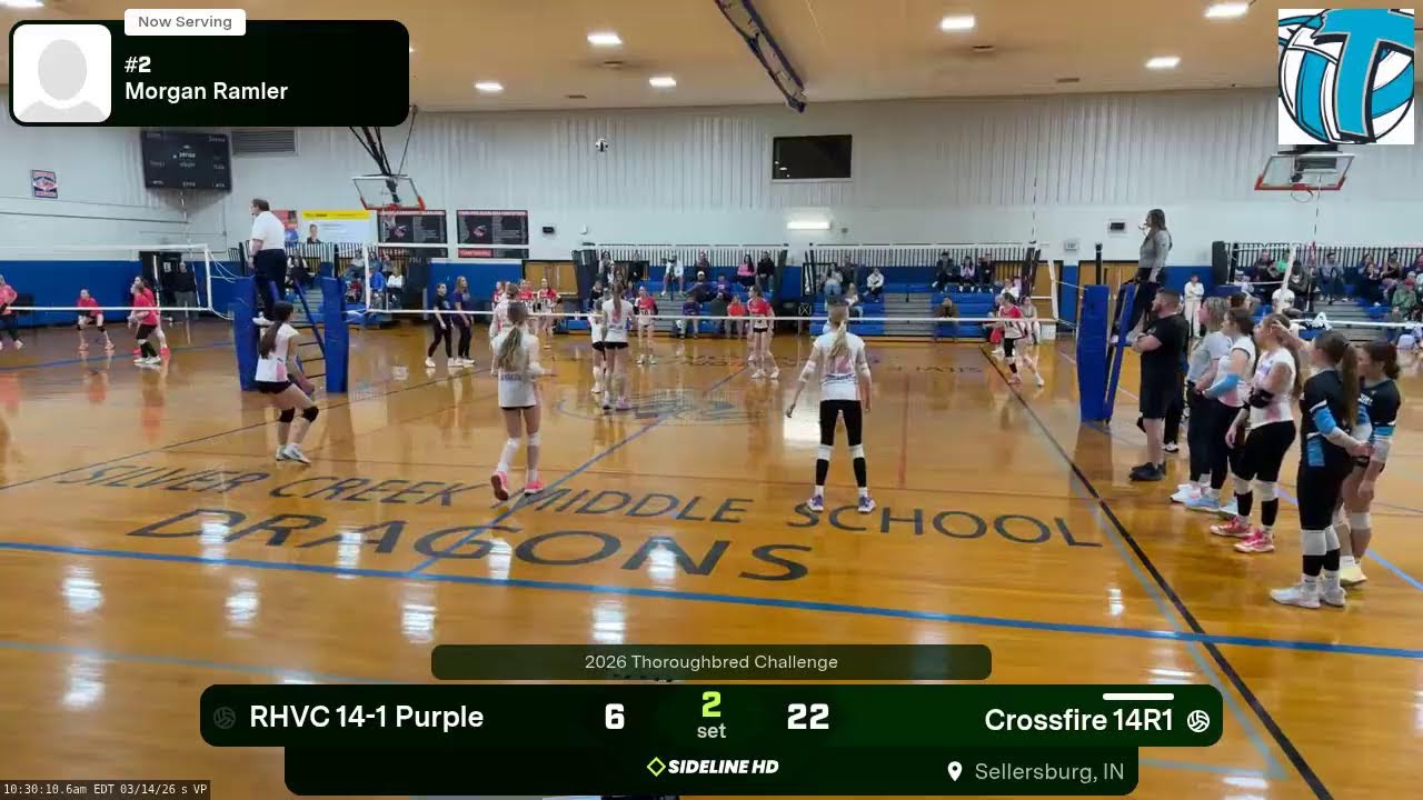 Crossfire 14R1 vs. RHVC 14-1 Purple (2026.03.14)
