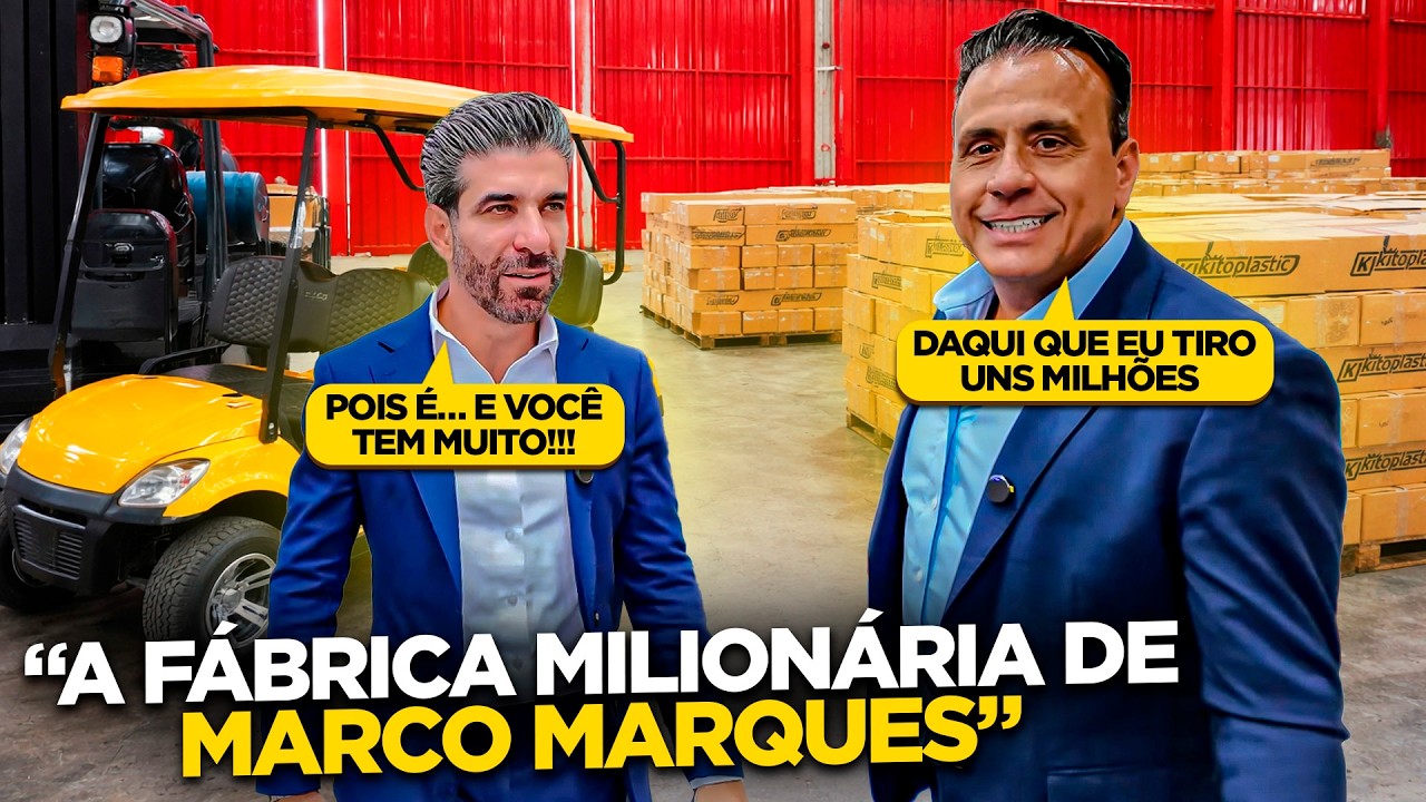 MARCO MARQUES ME APRESENTOU SUA FÁBRICA MILIONÁRIA...