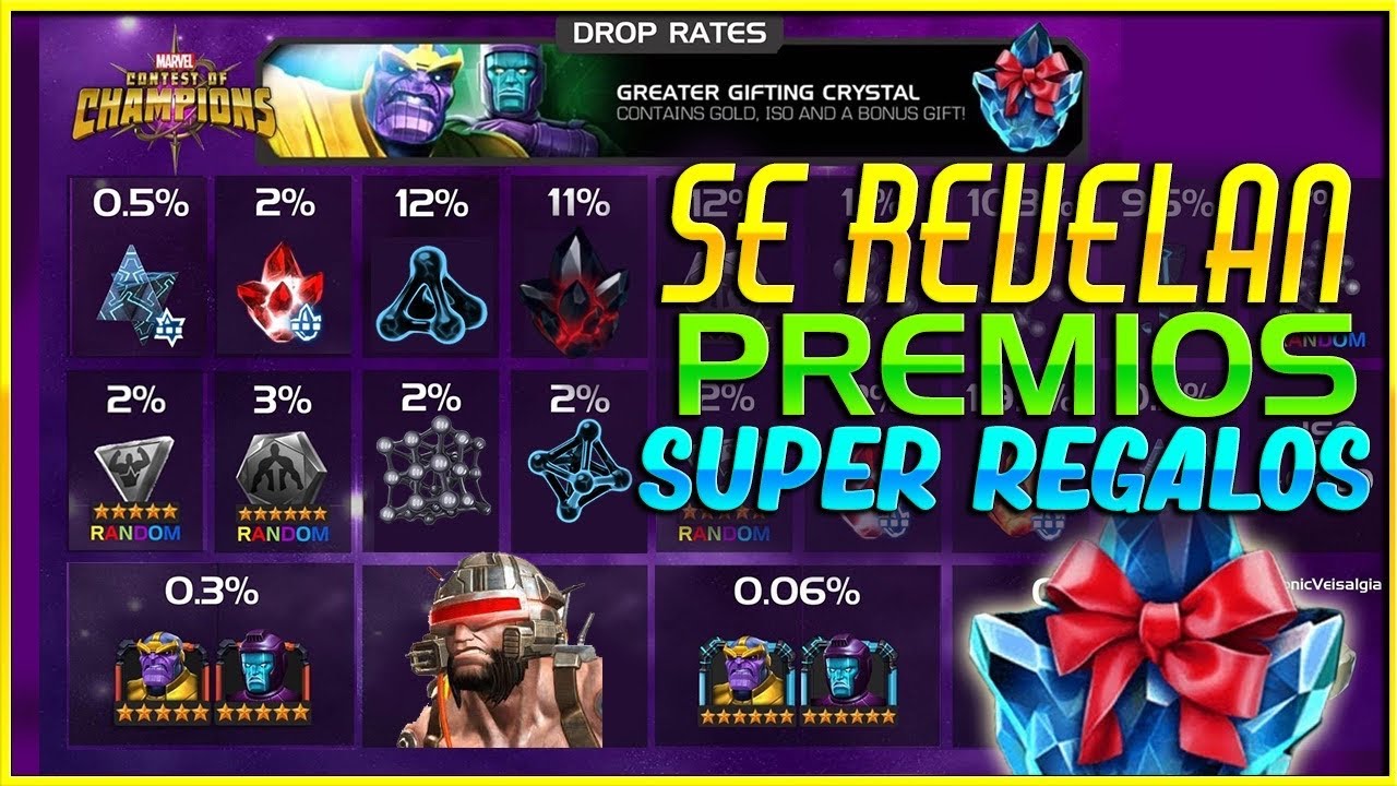 LLEGO EVENTO DE LOS REGALOS Y  FILTRACIONES ERAN REALES! ARMA X EN CRISTALES | MCOC