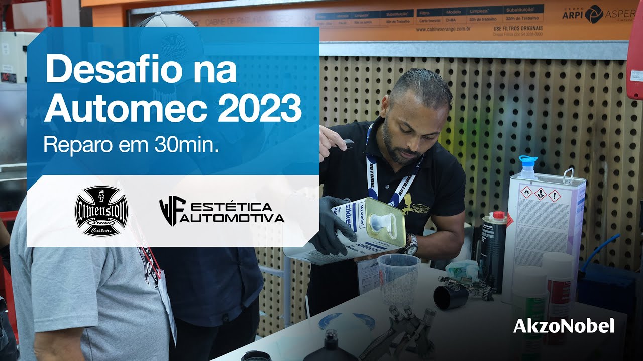[SERÁ QUE DEU CERTO] Desafio na Automec 2023 - Reparo Rápido em 30min com produtos Sikkens