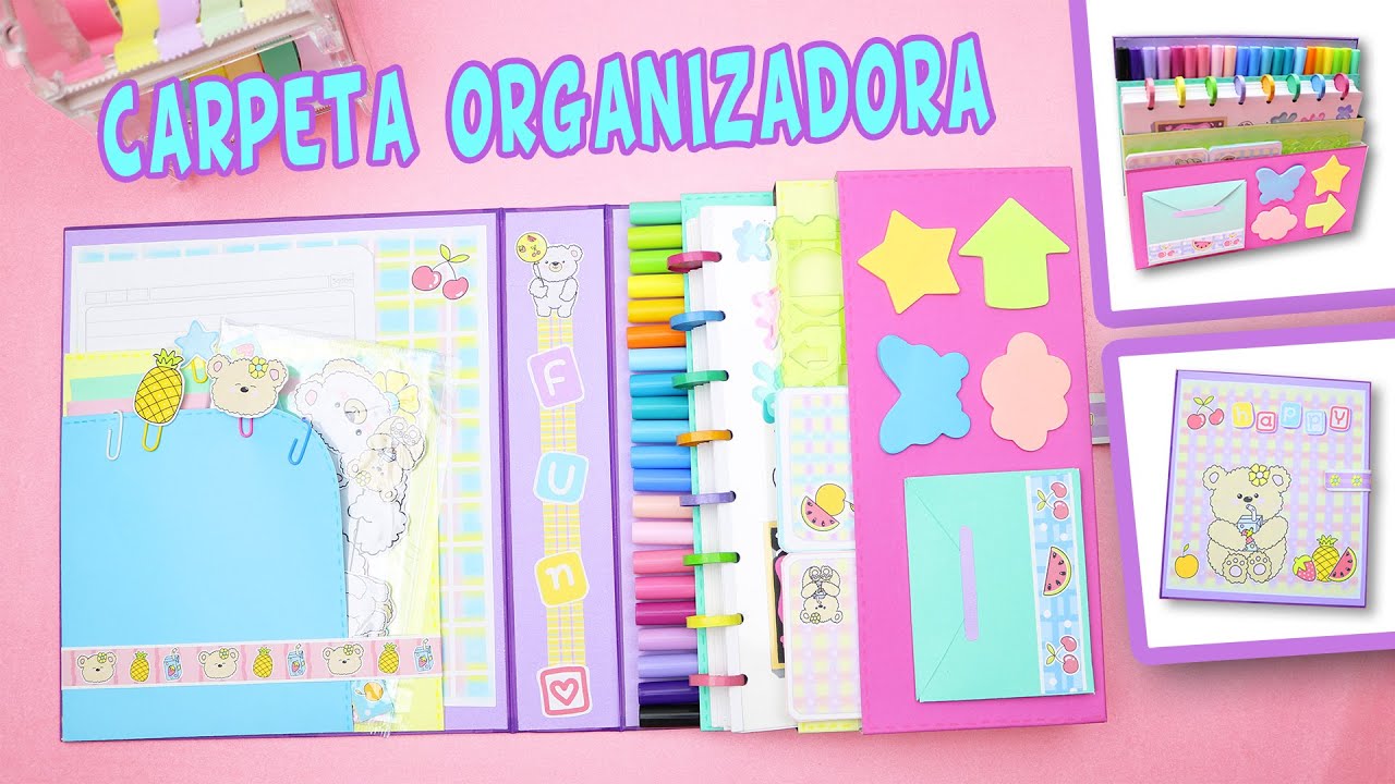 Carpeta Organizadora Piki & Piko - Folder para tus Utiles Escolares  | Manualidades aPasos