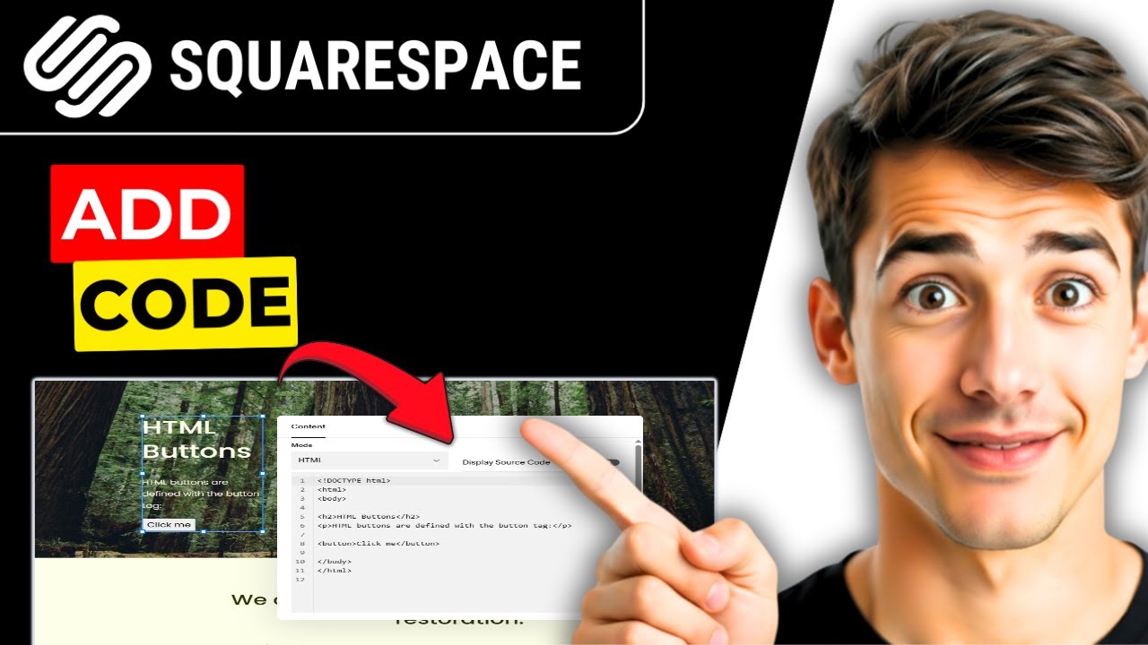 Как добавить код на Squarespace (полное руководство) (метод 2026 года)