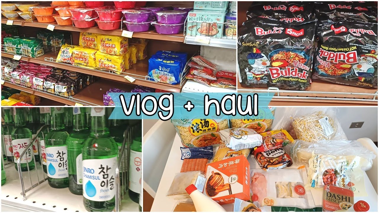 Vlog + haul, shopping di alimentari asiatici 🍜