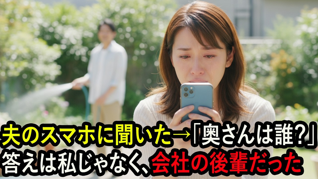 夫のスマホに聞いた→「奥さんは誰？」答えは私じゃなく、会社の後輩だった