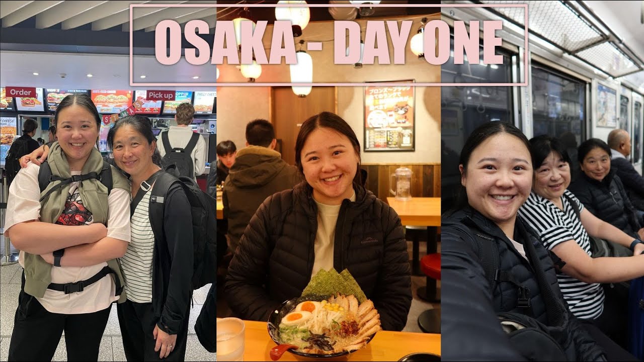 OSAKA | JAPAN DAY ONE | Brain Fog, &Here Hotel, Christmas Markets at Tennoji Park and Dontonbori