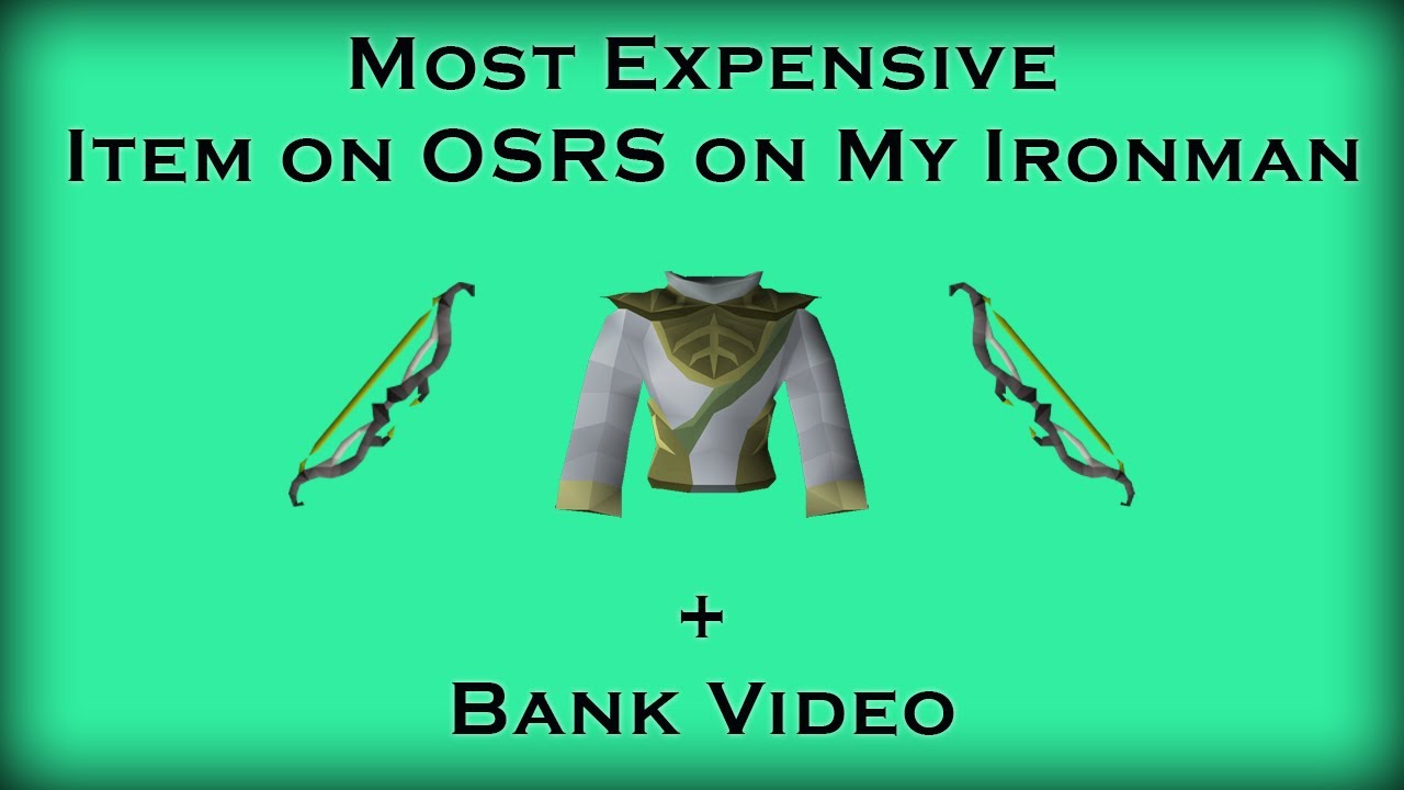 Самый дорогой предмет на OSRS на My Ironman + Bank Video