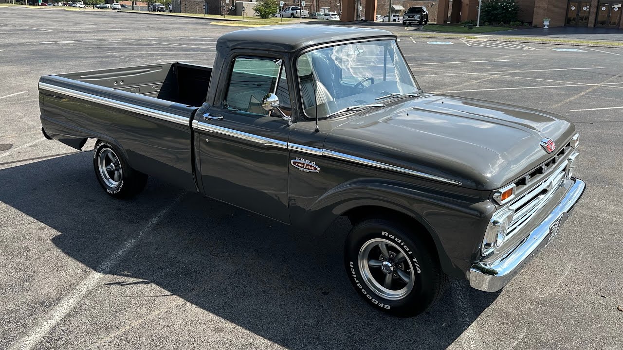 Test Drive 1966 Ford F-100 Pickup Truck LWB SOLD $21,900 Maple Motors #2305