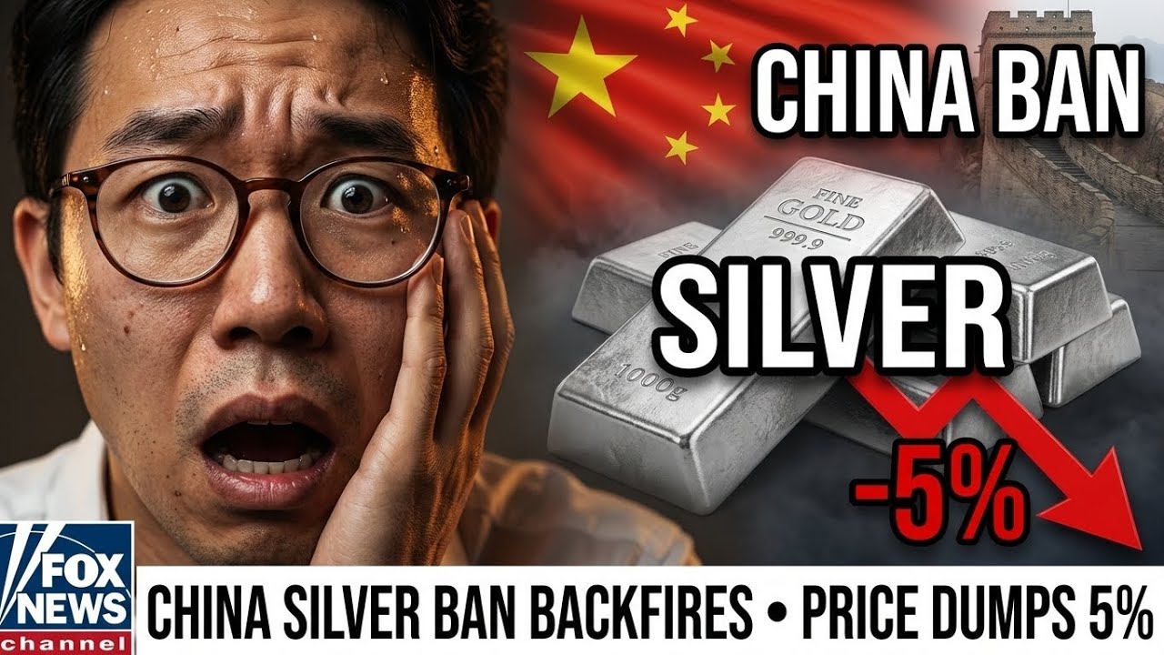 1 MIN AGO: China's Silver Restriction BACKFIRES &mdash; Coordinated Attack DUMPS Price 5%