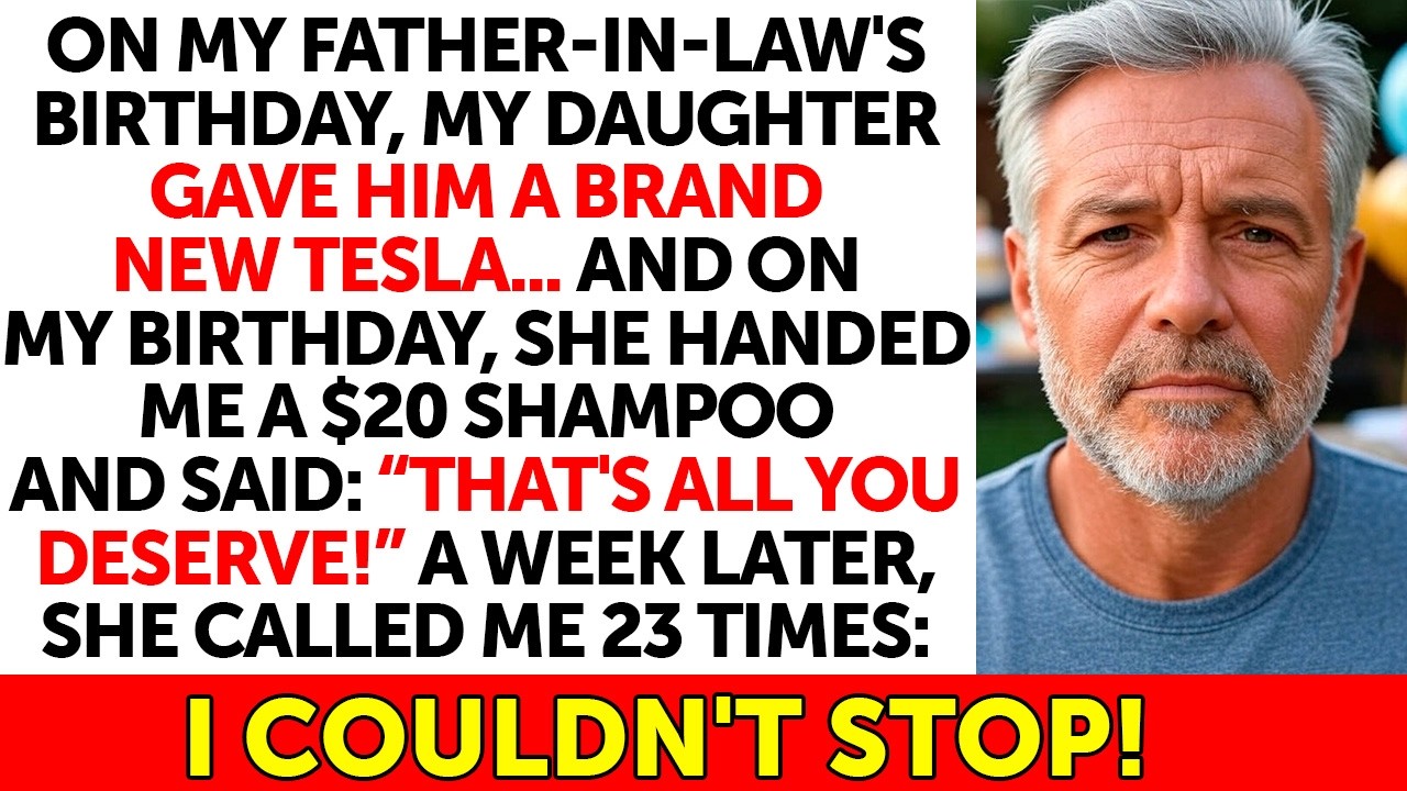 My Daughter Gave Her Father-in-Law a New Car for His Birthday... And Me a $20 Shampoo