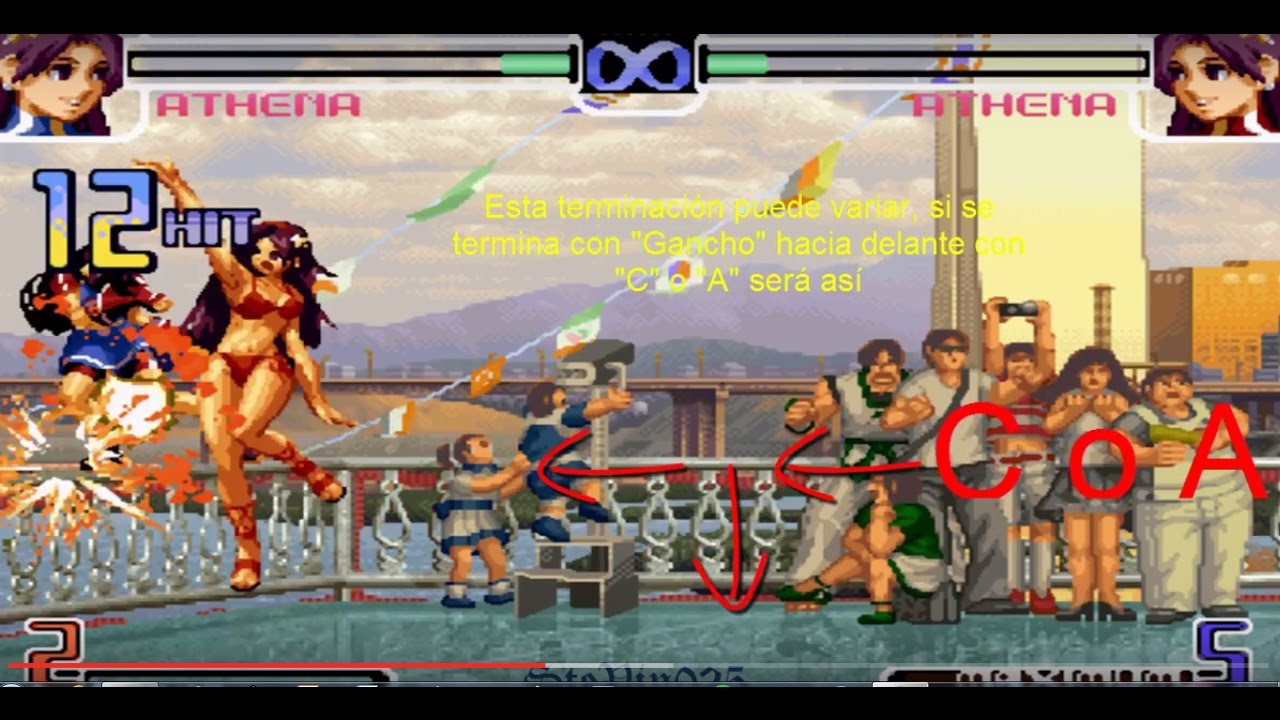 COMBOS FÁCILES Athena Paso a Paso Kof 2002 Magic Plus 2 -Parte 1-