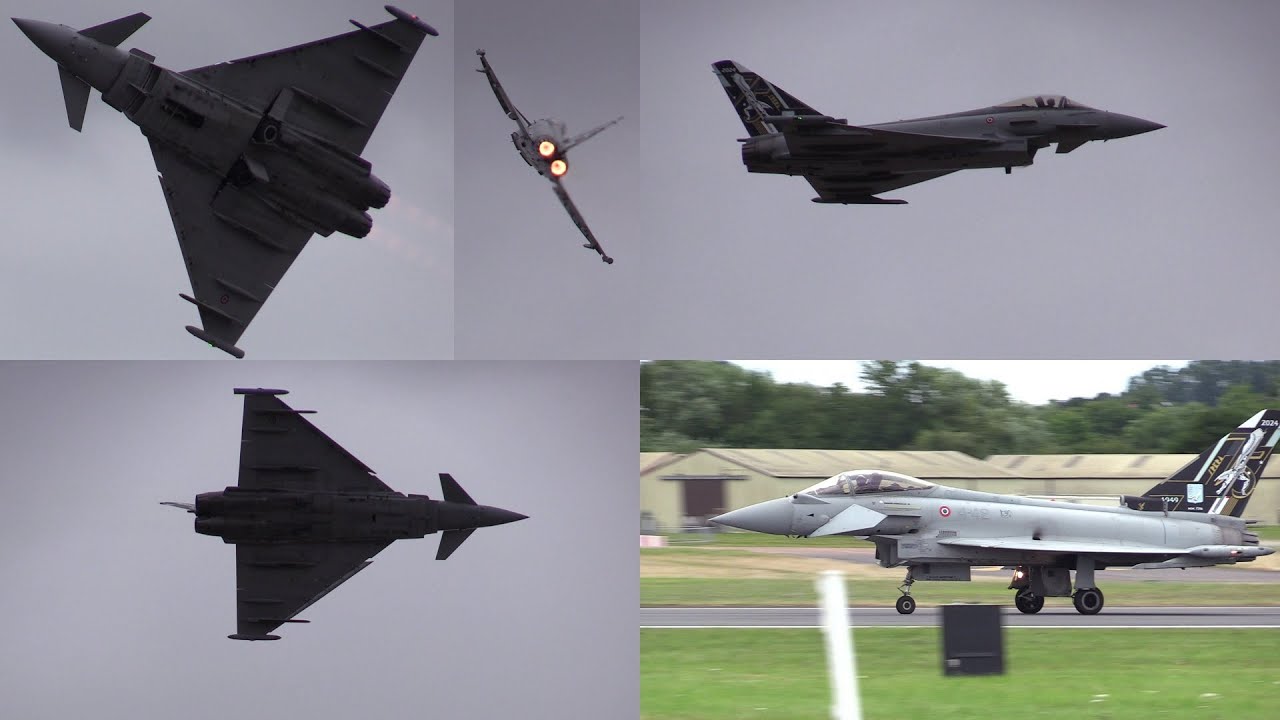 24/07/20 RIAT 2024 | Italian Air Force RSV F-2000A Typhoon Flying Display at Day 2