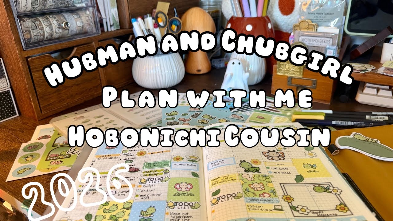 Plan With Me | Hobonichi Cousin | Hubman and Chubgirl 