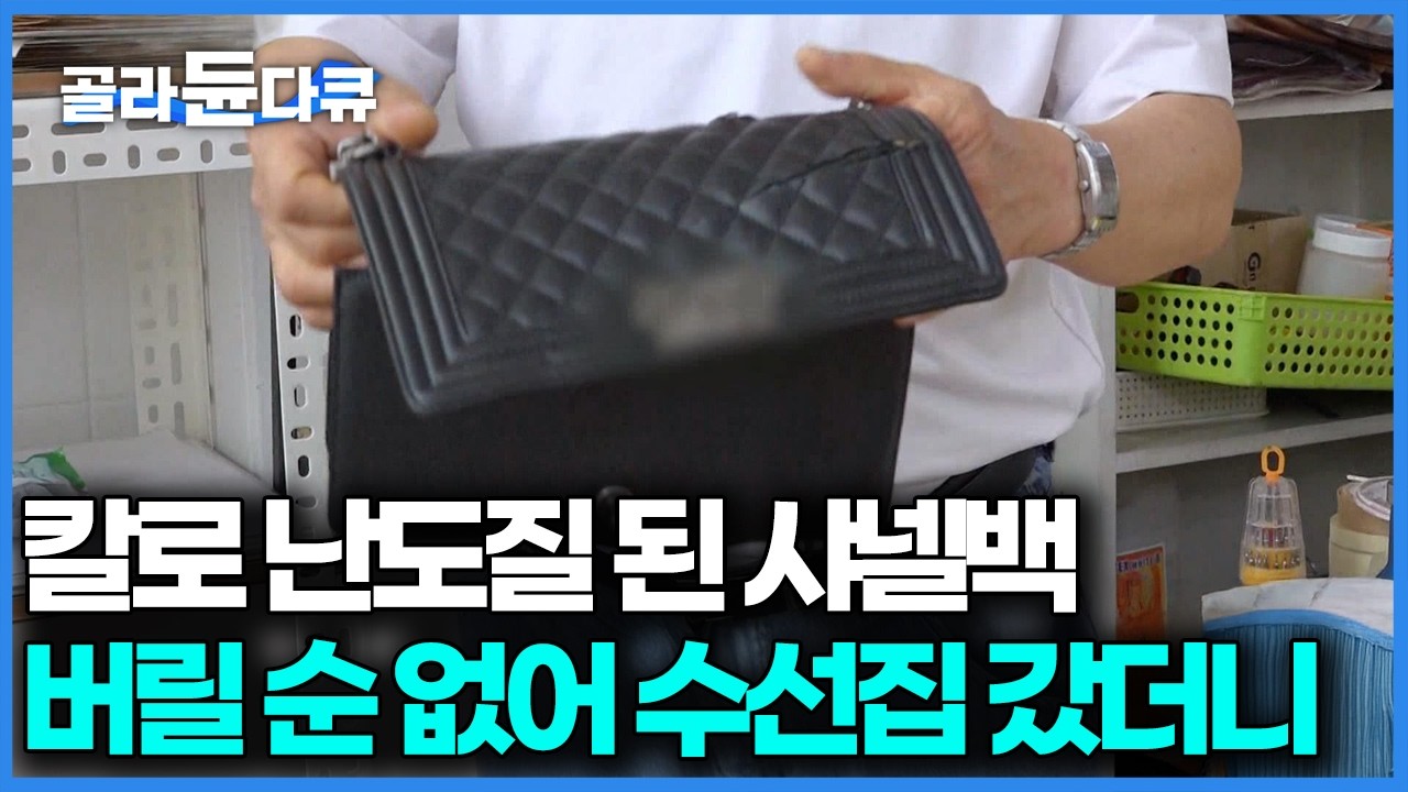 천만 원이 넘는 가방인데 도저히 버릴 순 없어 명품 가방 수선집에 들고 갔더니｜극한직업｜#골라듄다큐