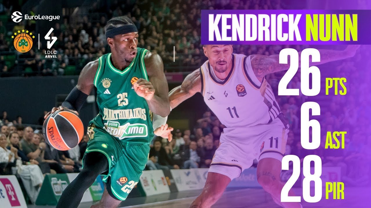 Game Under Control, Mind on the Win | Kendrick NUNN Highlights | Panathinaikos vs ASVEL
