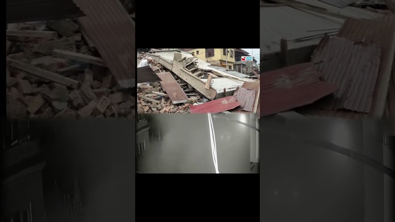 Under construction 4 storey structure collapses at Srinagar&rsquo;s Sadrabal | JK News Today
