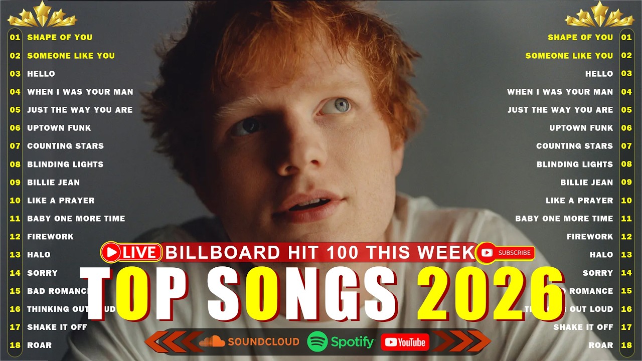Bruno Mars, Rihanna, The Weeknd, Ed Sheeran, Adele, Dua Lipa, Maroon 5 🍁 Billboard Top 50 This Week