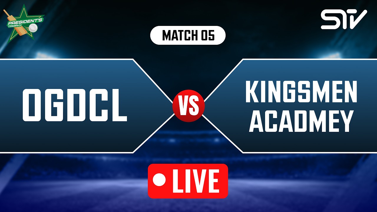 Live | OGDCL v Kingsmen | President Trophy | Imran Khan Stadium, Peshawar | Day 1 | MZK1H