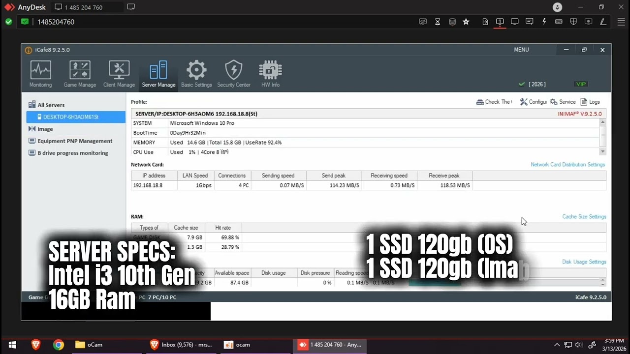 10UNITS Diskless Setup - iCafe8 v9.2.5
