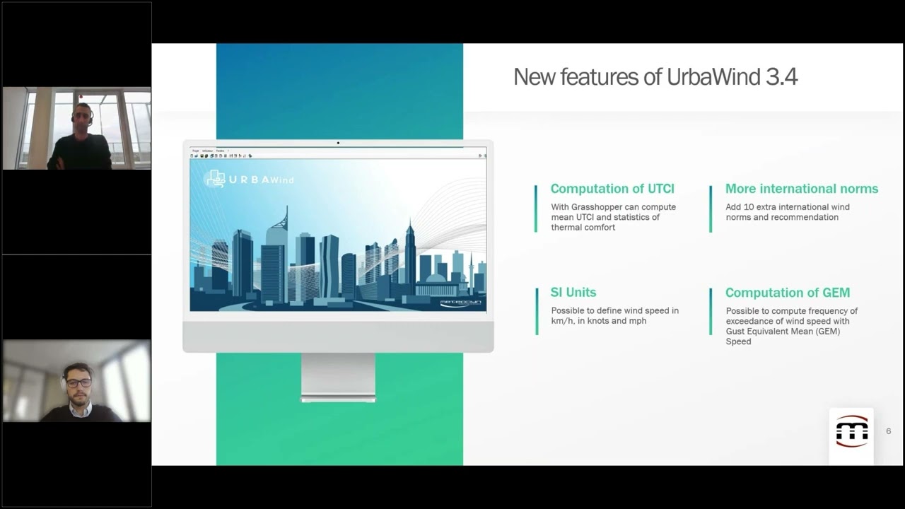 Webinar - Discover the new features and improvements of UrbaWind® version 3.4