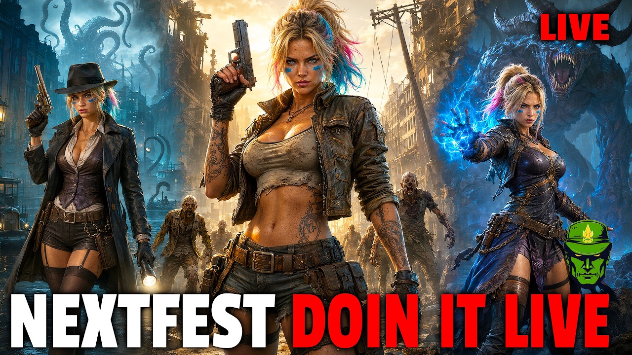Steam NextFest Demo Night! Doin It Live!
