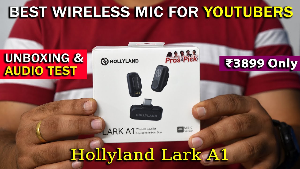 Hollyland Lark A1 Microphone Unboxing & Audio Test #wirelessmicrophone #hollyland #larka1