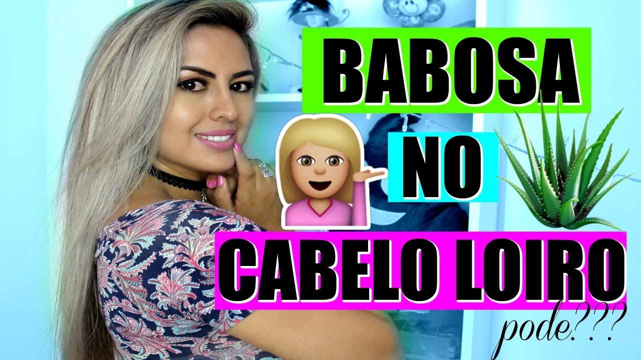 Hidratação com Babosa em Cabelo Loiro